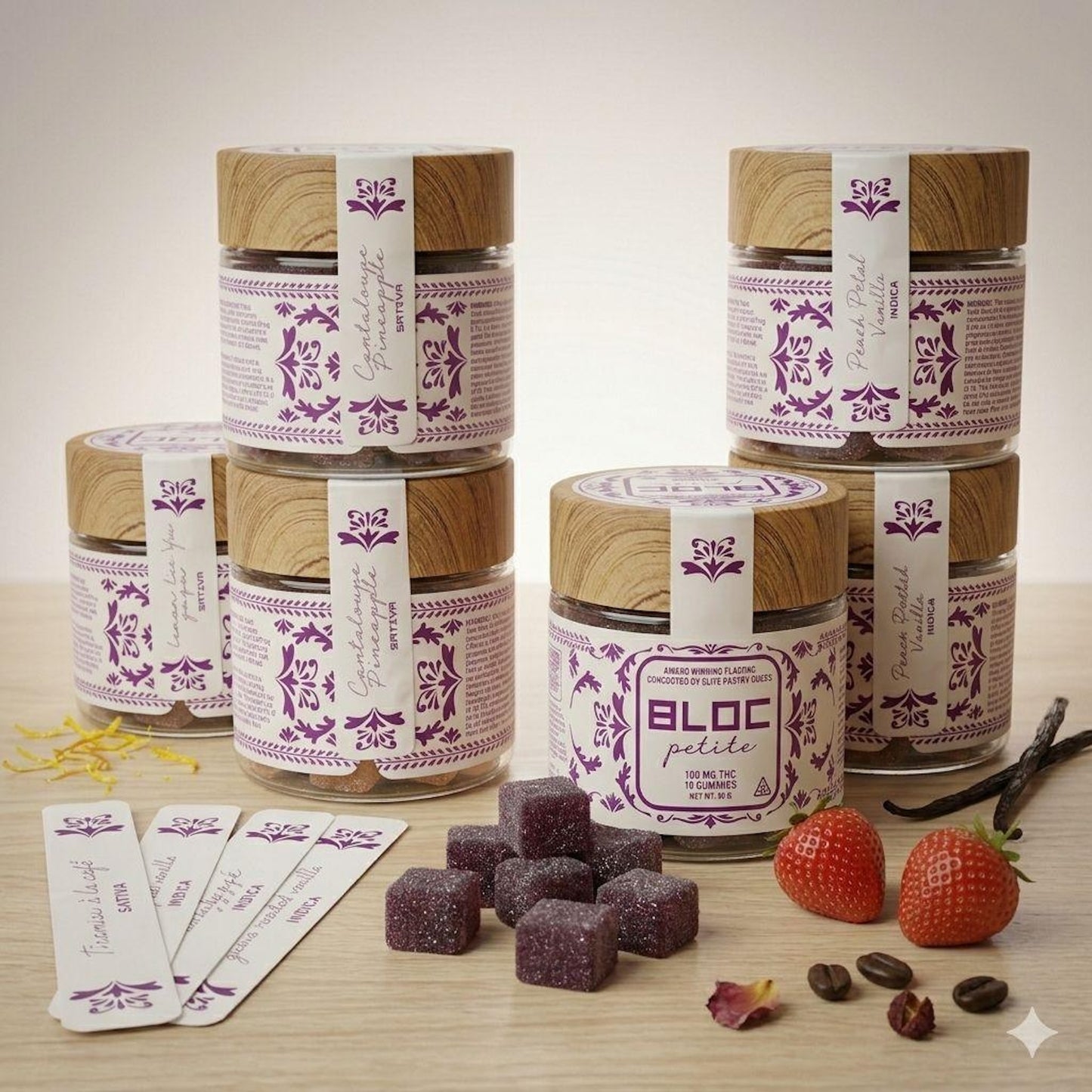 Bloc Petite Artisanal THC Gummies - Caramelized Pineapple