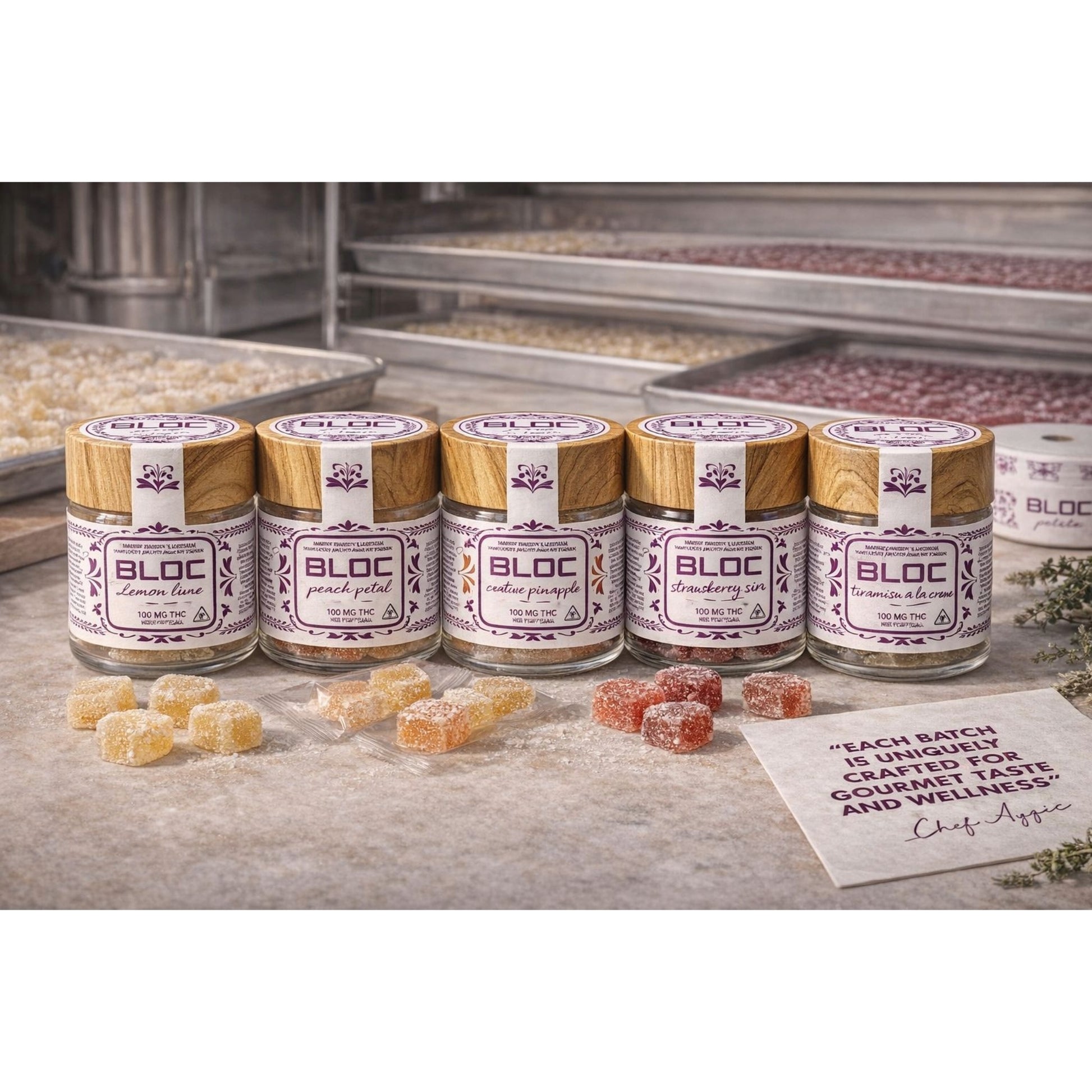 Bloc Petite Artisanal THC Gummies - Caramelized Pineapple