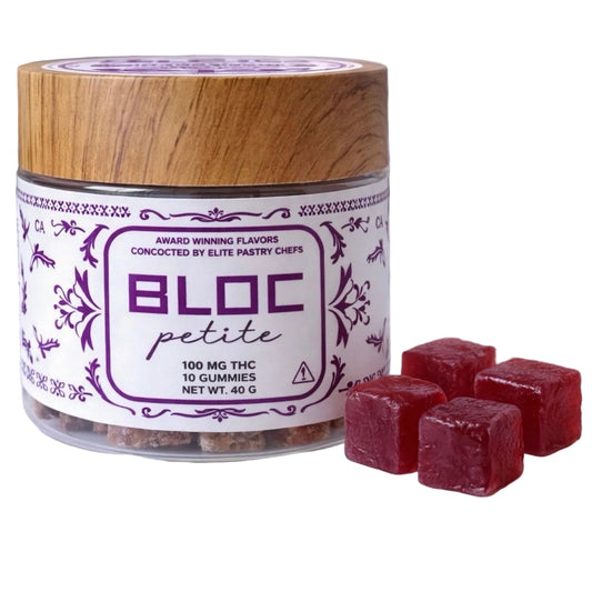 Bloc Petite Artisanal THC Gummies - Peach Petel Vanilla