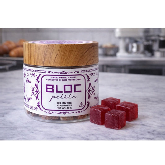 Bloc Petite Artisanal THC Gummies - Peach Petel Vanilla