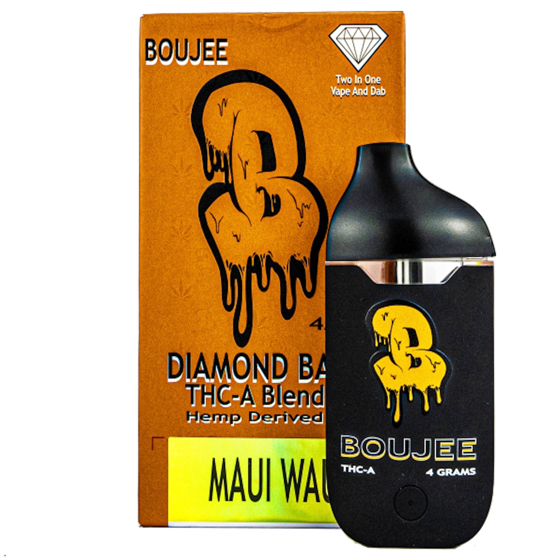 Boujee Diamond Bar THC-A 2 in 1 Vape n Dab - 4000mg Maui Waui (S)