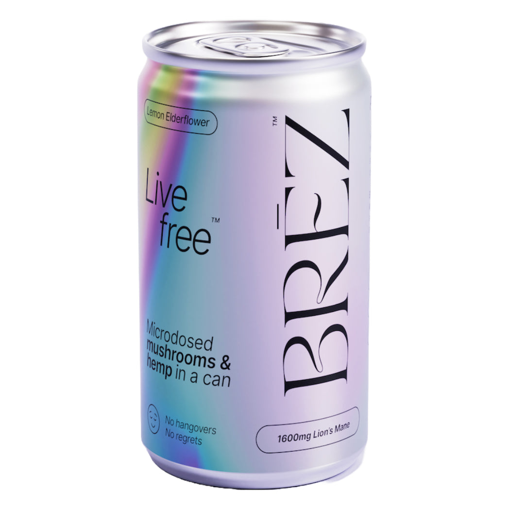 Brez Elderflower CBD/THC/Mushroom Infused Soda - 7.5oz