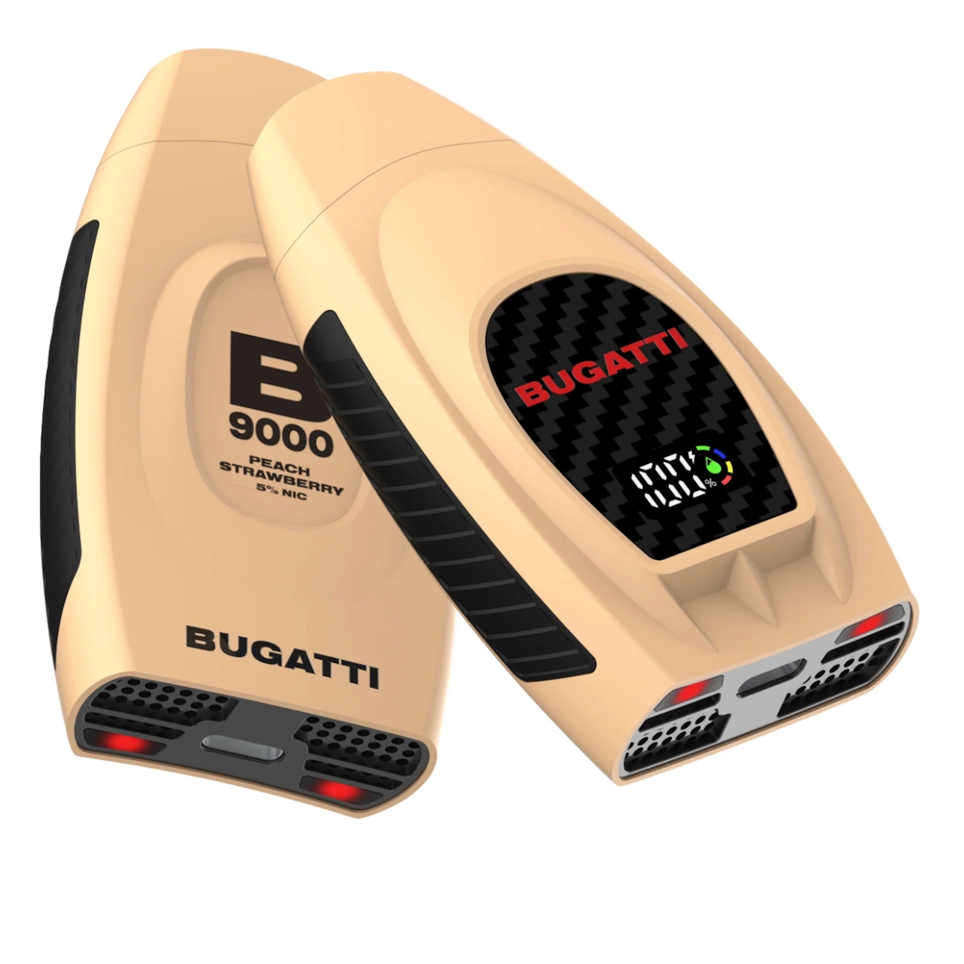 Bugatti B9000 Peach Strawberry Nic Vape -5%