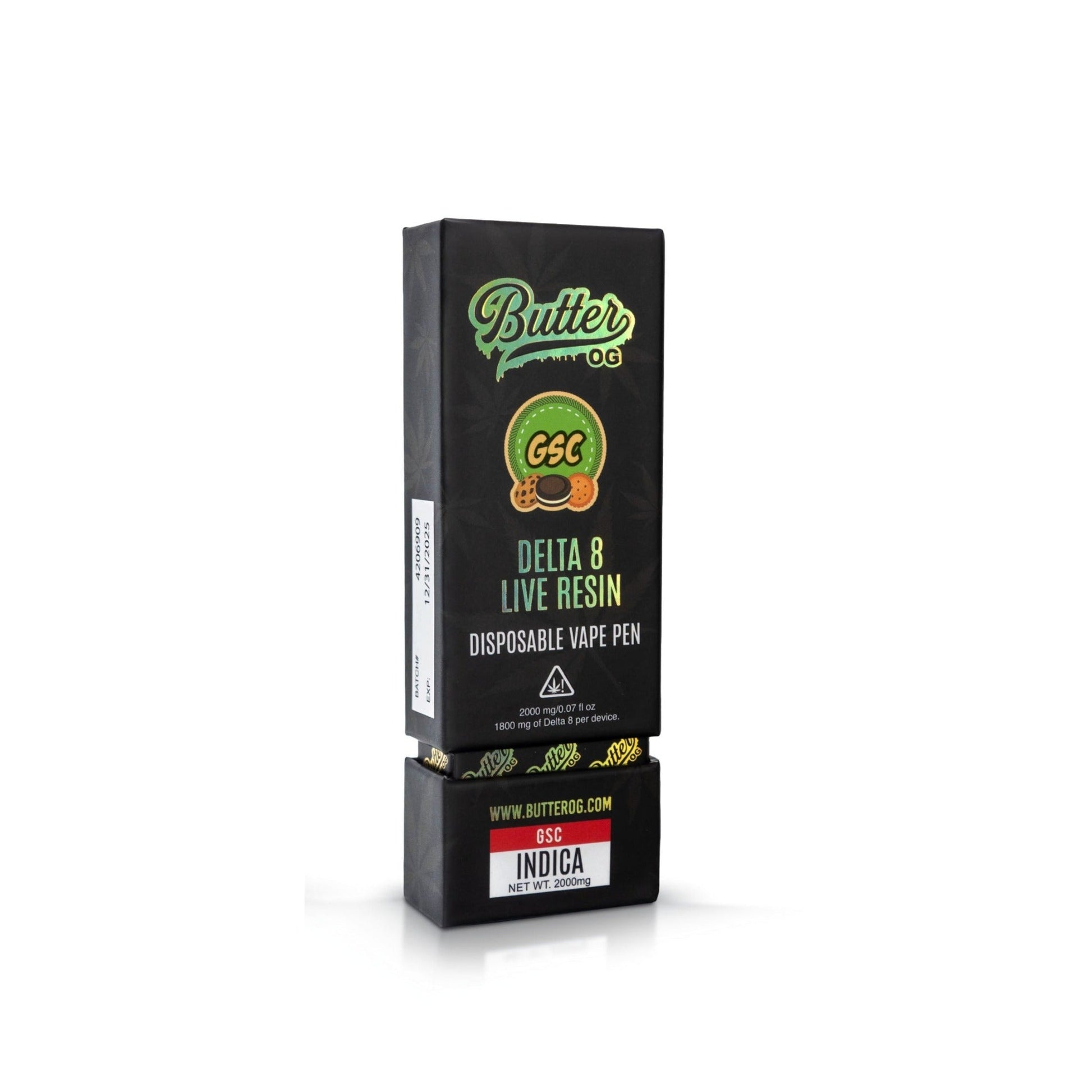 Butter OG Delta 8 Vaporizer - 2000mg Girl Scout Cookies