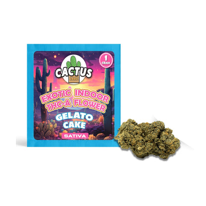 Cactus Labs Exotic Indoor THC-A Flower - 1g Gelato Cake (S)