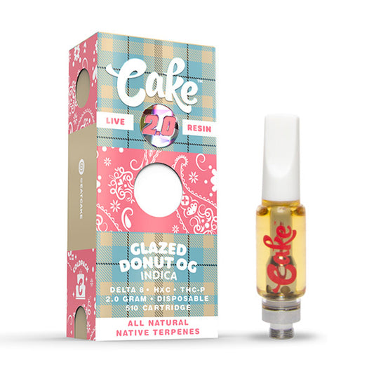 Cake Cold Pack Live Resin Glazed Donut OG Cartridge - 2000mg