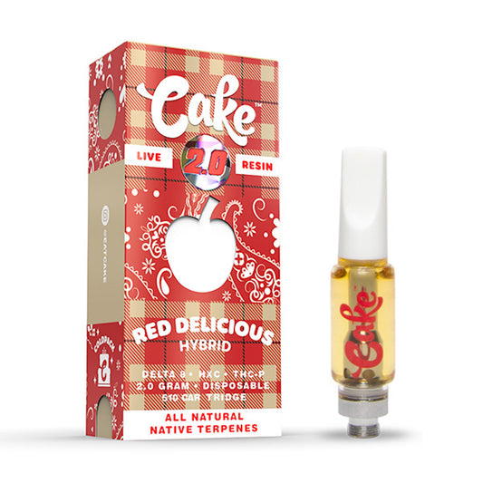 Cake Cold Pack Live Resin Red Delicious Cartridge - 2000mg