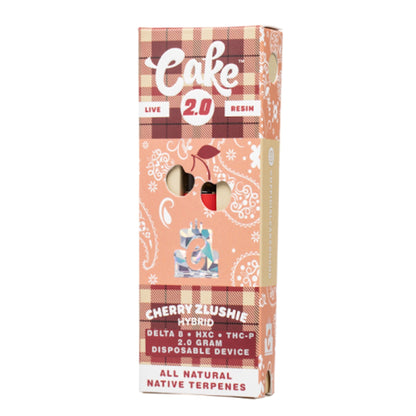 Cake Cold Pack Live Resin Vaporizer - 2000mg Cherry Zlushie