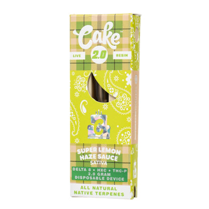 Cake Cold Pack Live Resin Vaporizer - 2000mg Super Lemon Haze