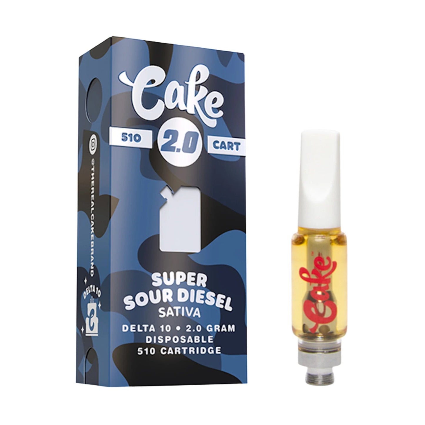 Cake Delta 10 Super Sour Diesel Cartridge - 2000mg Single Cart