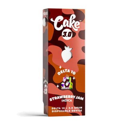 Cake Delta 10 Vaporizer - 3000mg Strawberry Jam