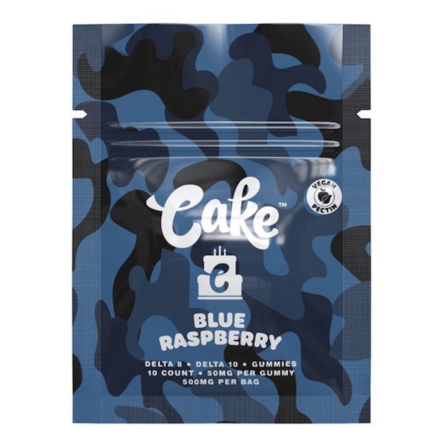 Cake Delta 8 + Delta 10 Gummies - 500mg Blue Raspberry / 1 Pack