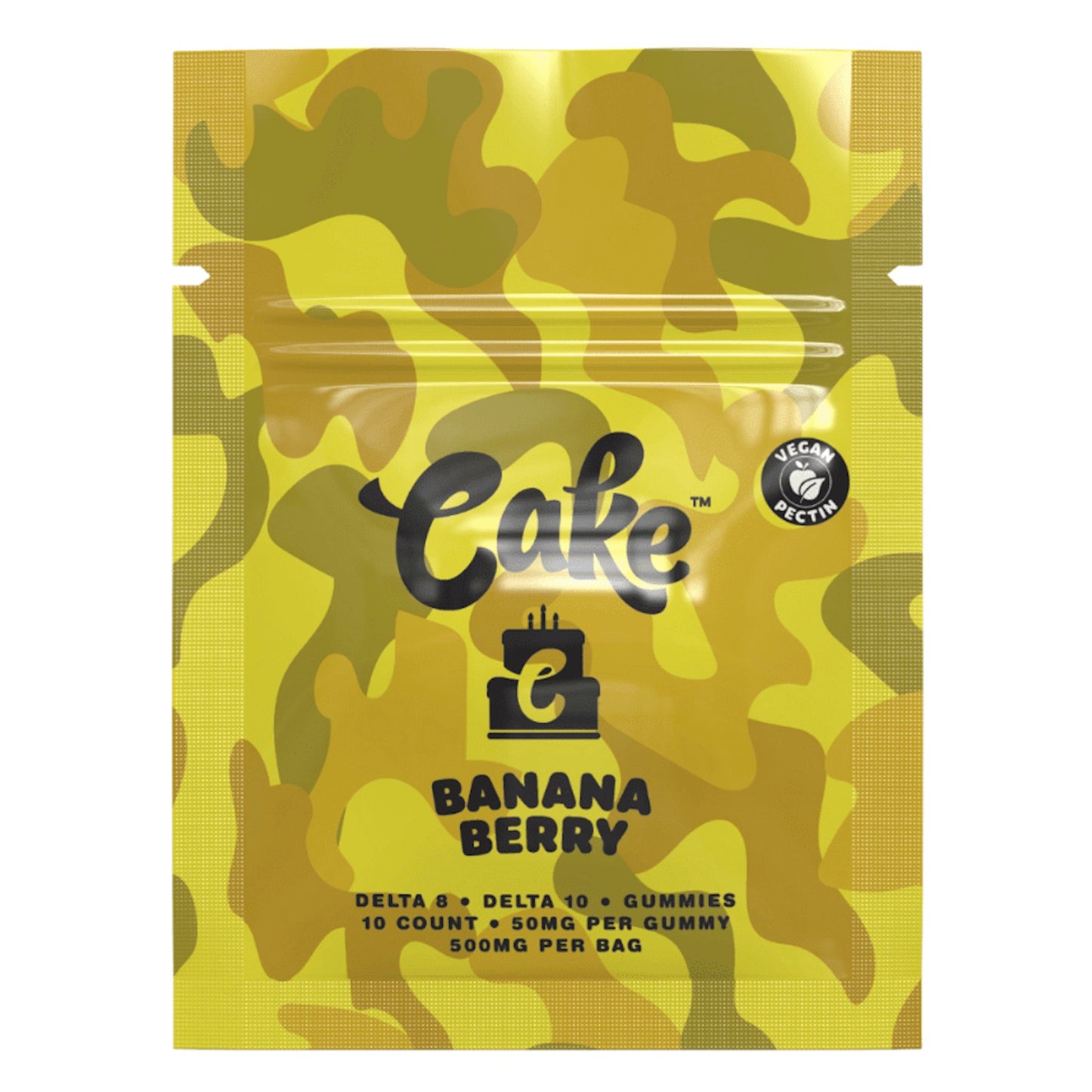 Cake Delta 8 + Delta 10 Gummies - 500mg Banana Berry / 1 Pack