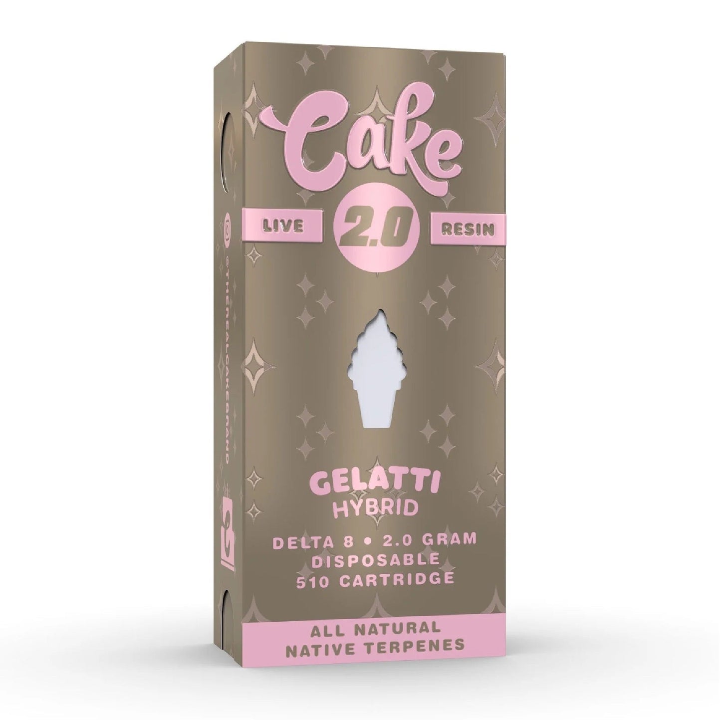 Cake Delta 8 Live Resin Cartridge - 2000mg Gelatti (H) / Single Cart