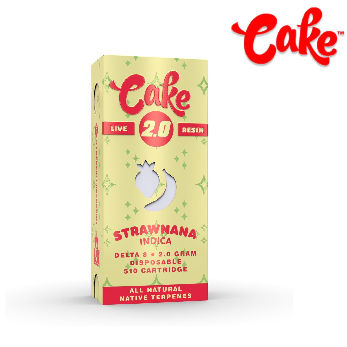 Cake Delta 8 Live Resin Cartridge - 2000mg Strawnana