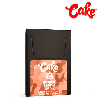 Cake Delta 8 Oral Strips - 500mg Ginger Peach