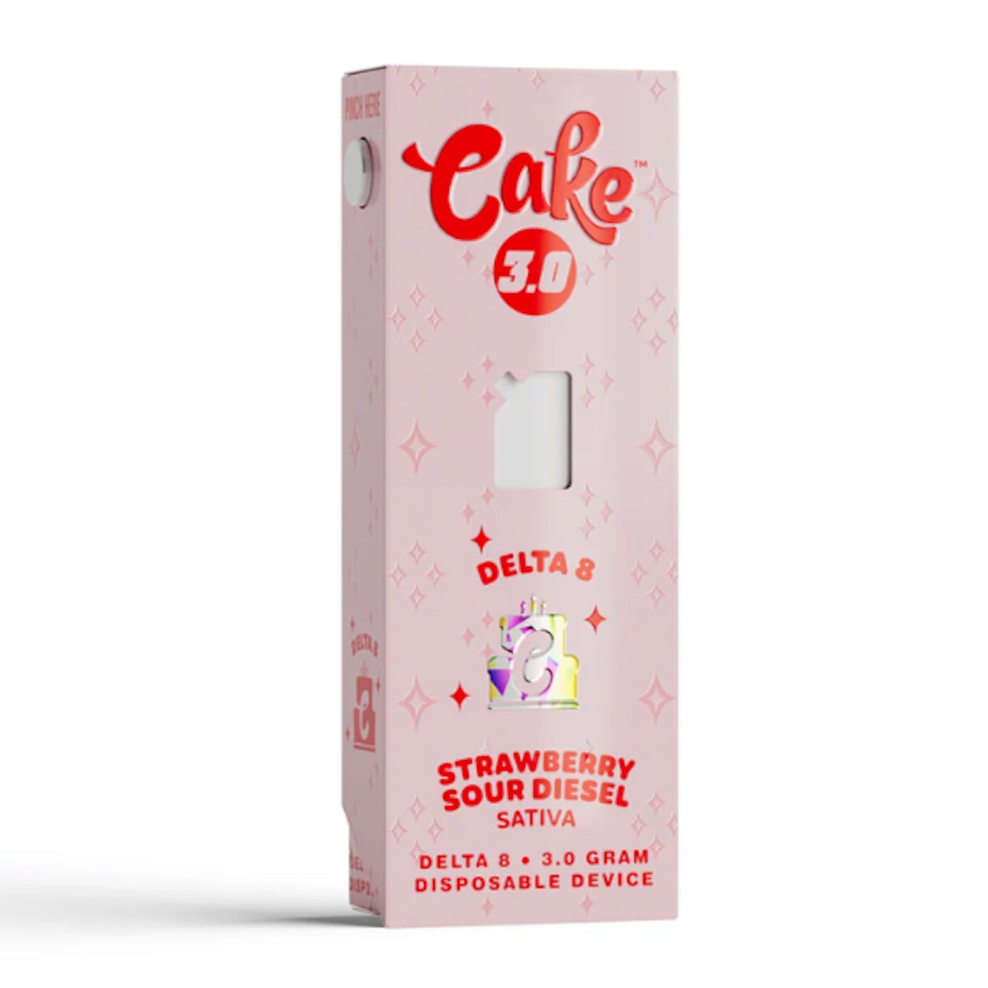 Cake Delta 8 Vaporizer - 3000mg Strawberry Sour Diesel