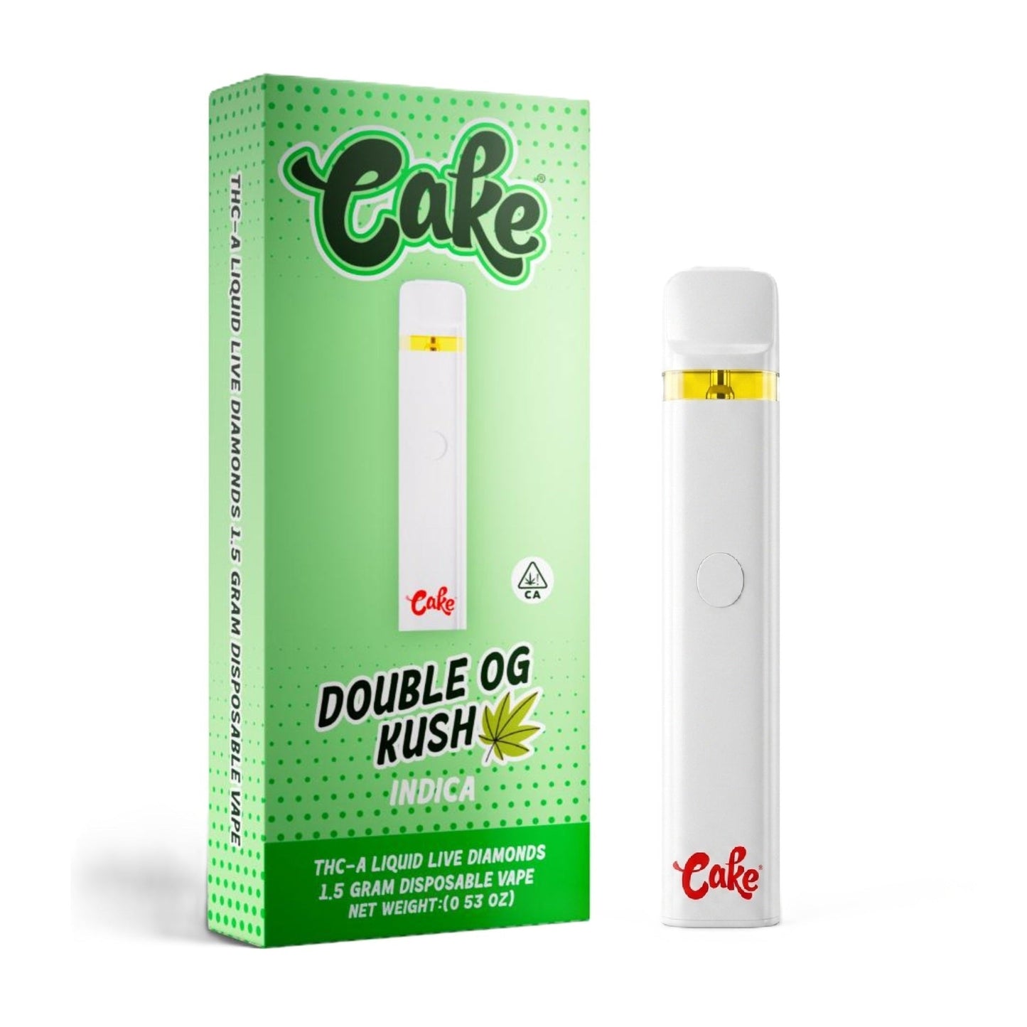 CAKE Liquid Live Diamonds THC-A Device - 1500mg Double OG Kush (I)