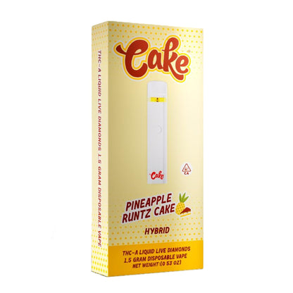 CAKE Liquid Live Diamonds THC-A Vaporizer - 1500mg Pineapple Runtz Cake (H)
