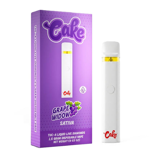 CAKE Liquid Live Diamonds THC-A Vaporizer - 1500mg Grape Widow (S)