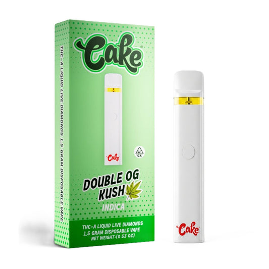 CAKE Liquid Live Diamonds THC-A Vaporizer - 1500mg Double OG Kush (I)