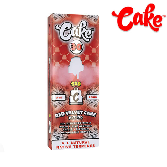Cake Moneyline THC-A + Delta 8 Vaporizer - 3000mg Red Velvet Cake