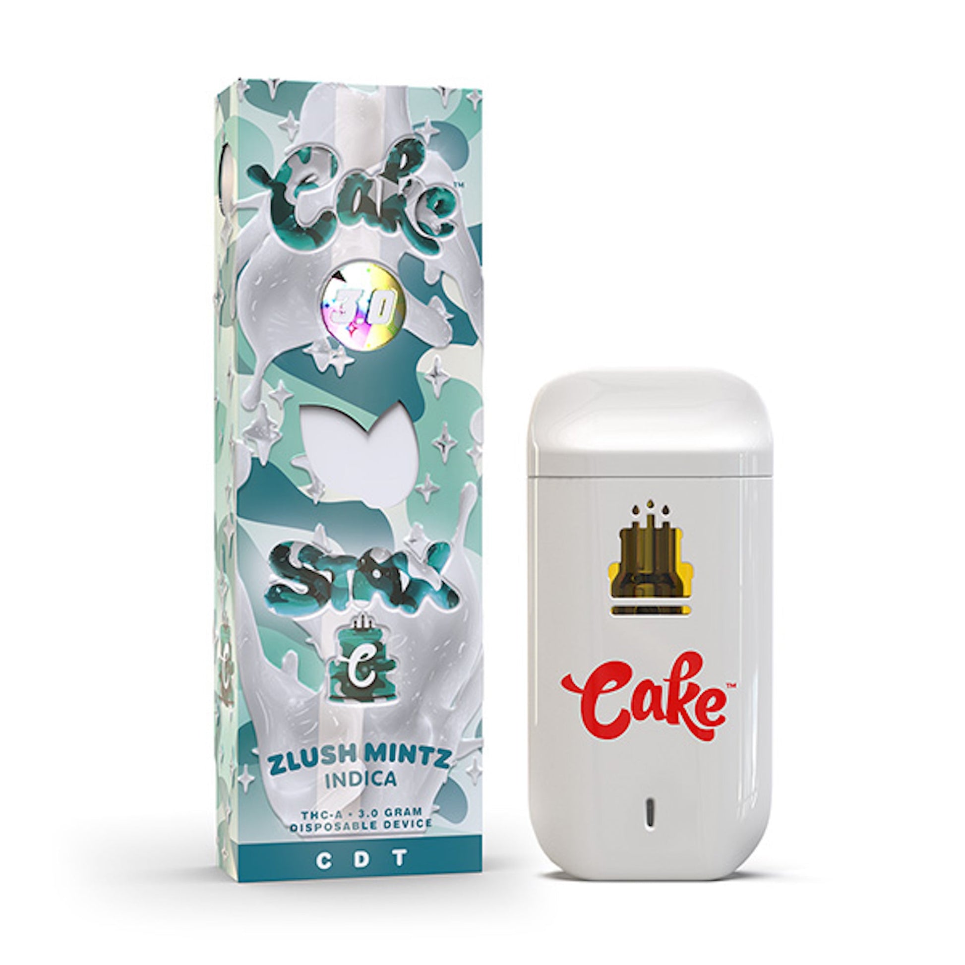 Cake STAX THC-A Vaporizer - 3000mg Zlush Mintz (I)