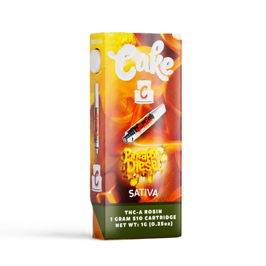 Cake THC-A Rosin Cartridge - 1000mg Pineapple Diesel (S)