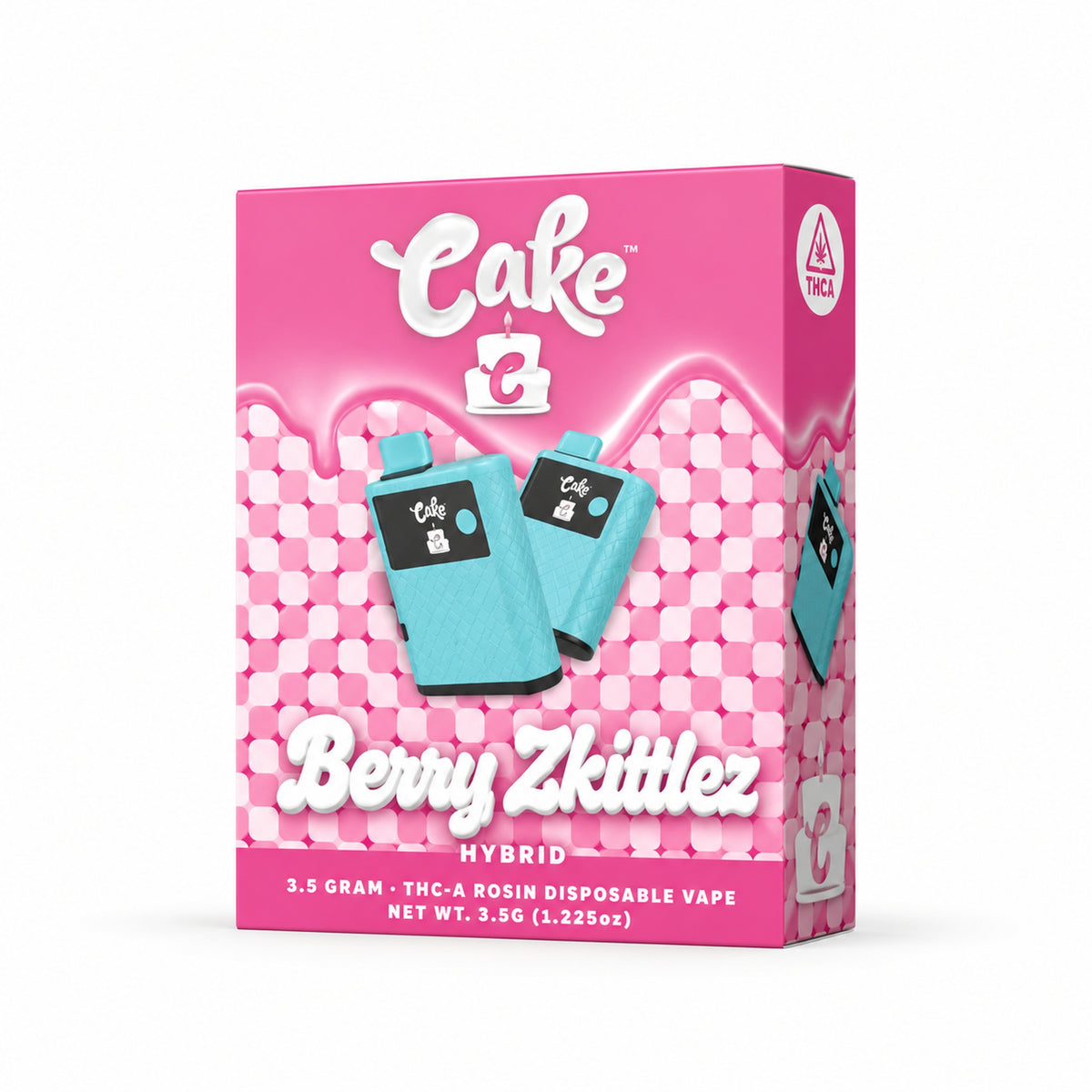 Cake THC-A Rosin Device - 3500mg Berry Skittlz