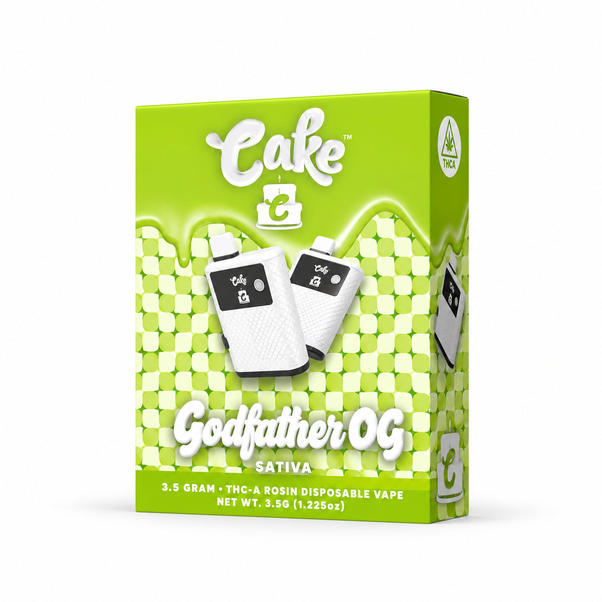 Cake THC-A Rosin Device - 3500mg Godfather OG