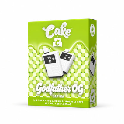Cake THC-A Rosin Device - 3500mg Godfather OG