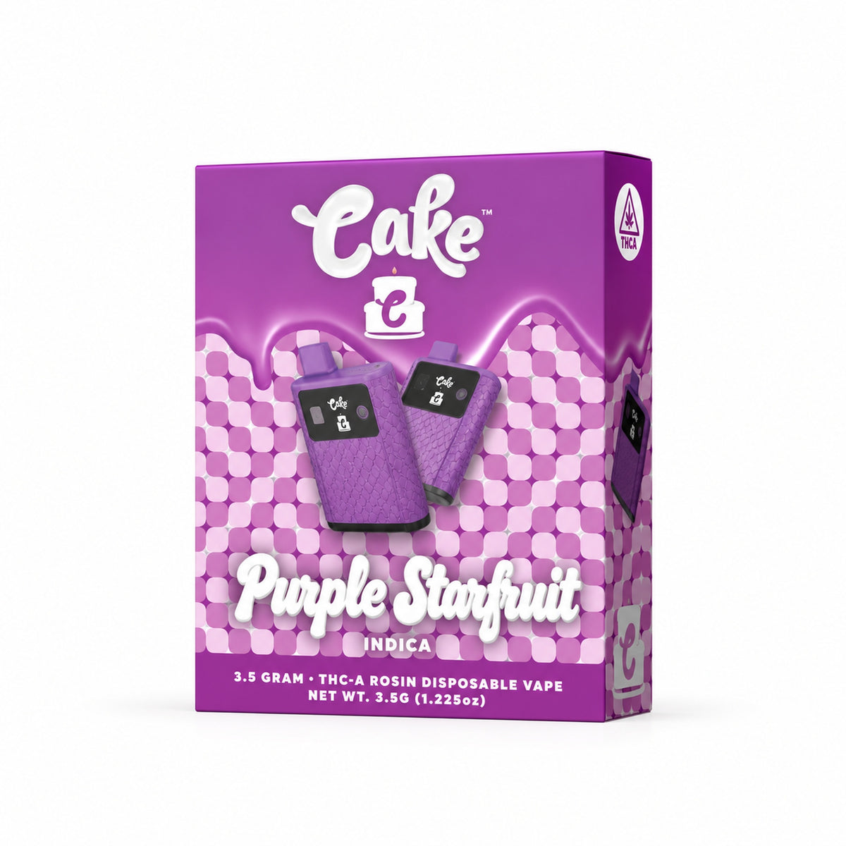 Cake THC-A Rosin Device - 3500mg Purple Starfruit