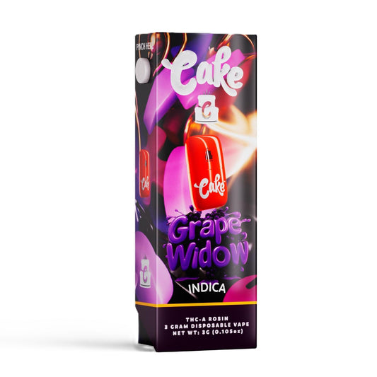Cake THC-A Rosin Vaporizer - 3000mg Grape Widow (I)