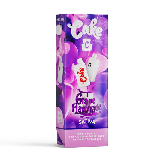 Cake THC-A Rosin Vaporizer - 7000mg Grape Flavorade (S)