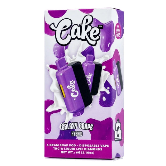 CAKE THCa Liquid Live Diamonds THC-A Device - 6000mg Galaxy Grape / 1 Pack