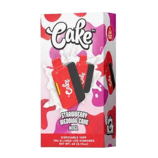 CAKE THCa Liquid Live Diamonds THC-A Device - 6000mg Strawberry Wedding Cake / 1