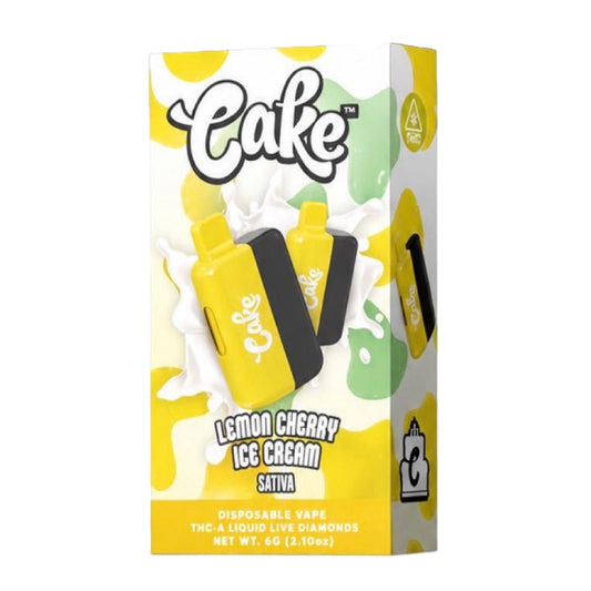 CAKE THCa Liquid Live Diamonds THC-A Device - 6000mg Lemon Cherry Ice Cream / 1