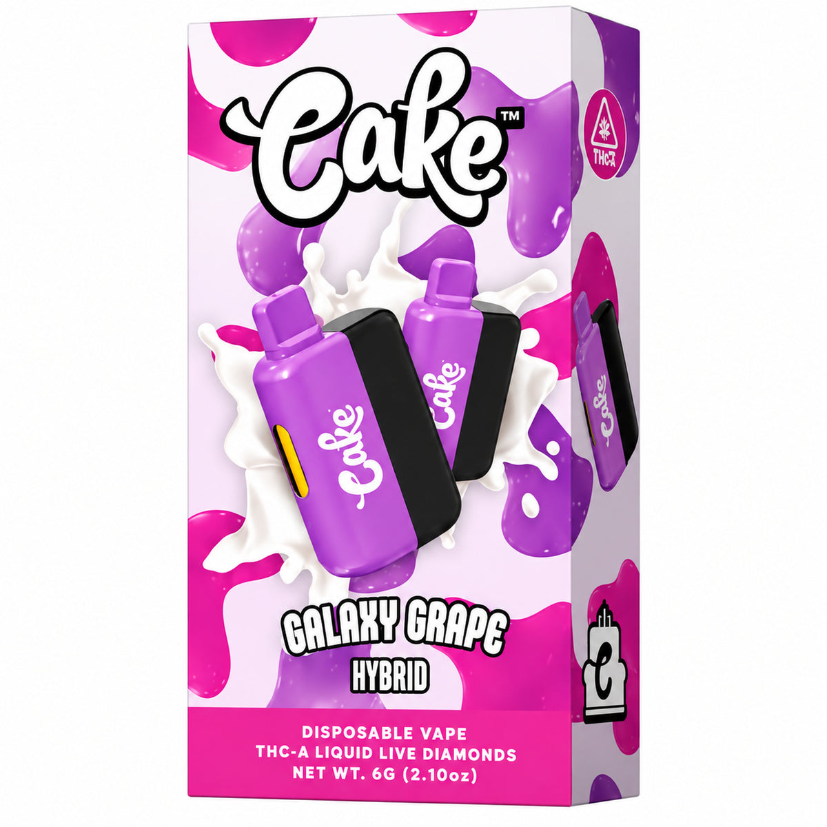 CAKE THCa Liquid Live Diamonds THC-A Device - 6000mg Galaxy Grape / 1