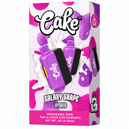 CAKE THCa Liquid Live Diamonds THC-A Device - 6000mg Galaxy Grape / 1