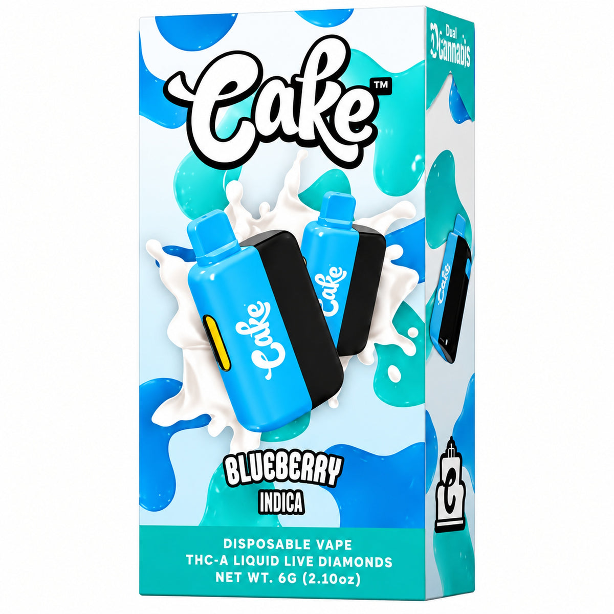 CAKE THCa Liquid Live Diamonds THC-A Device - 6000mg Blueberry / 1