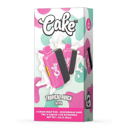 CAKE THCa Liquid Live Diamonds THC-A Vaporizer - 6000mg Tropical Punch