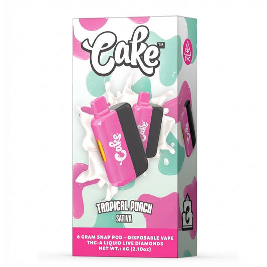 CAKE THCa Liquid Live Diamonds THC-A Vaporizer - 6000mg Tropical Punch