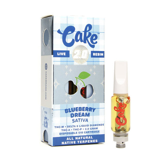 Cake TKO THC-A + Delta 8 Blueberry Dream Cartridge - 2000mg