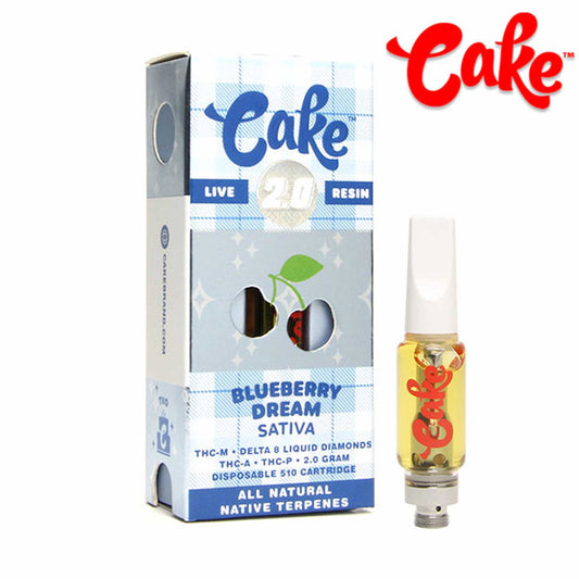 Cake TKO THC-A + Delta 8 Cartridge - 2000mg Blueberry Dream