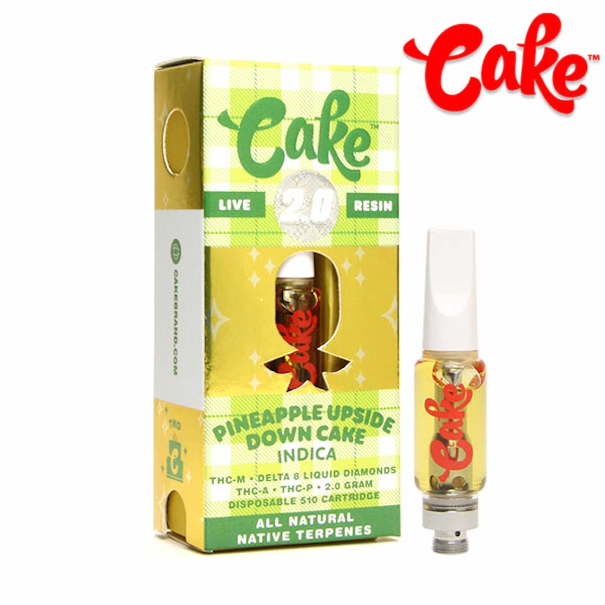 Cake TKO THC-A + Delta 8 Cartridge - 2000mg Pineapple Upside Down Cake