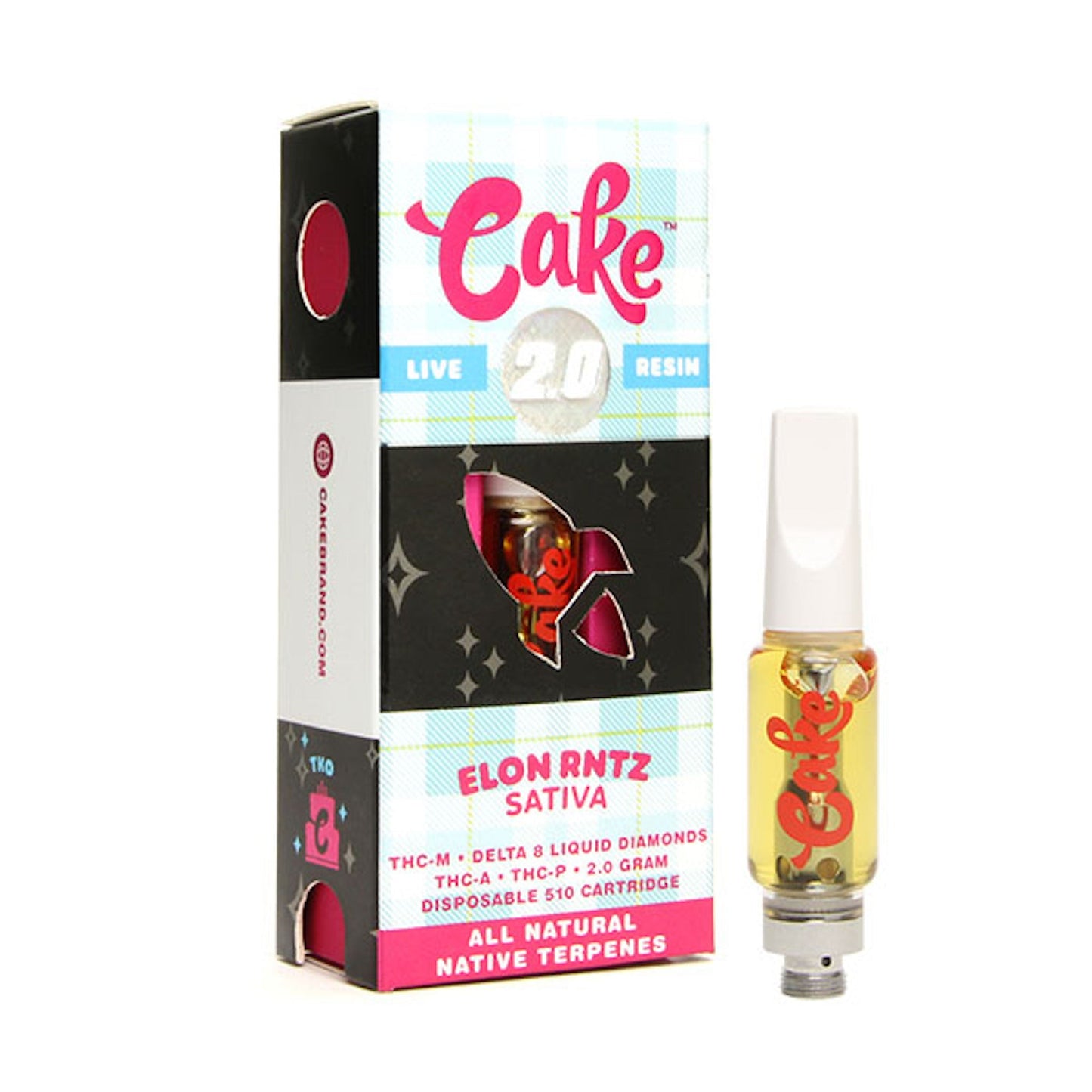 Cake TKO THC-A + Delta 8 Cartridge - 2000mg Elon Runtz / Single Cart