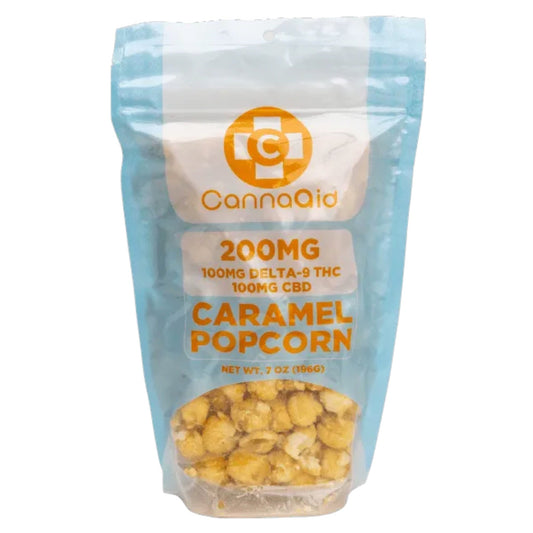 CannaAid Delta 9 + CBD Caramel Popcorn - 200mg