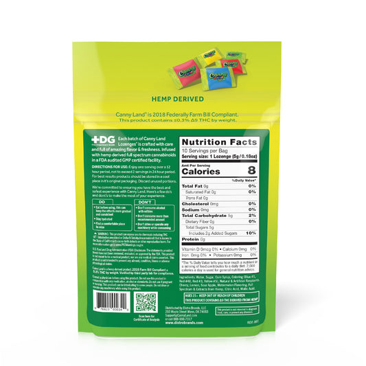 Canny Land THC Sour Infused Lozenges - 10ct