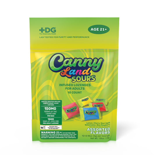 Canny Land THC Sour Infused Lozenges - 10ct