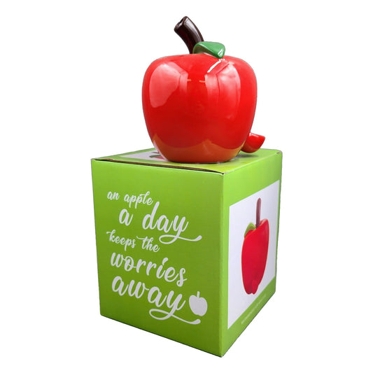 Ceramic Apple Pipe - 5in